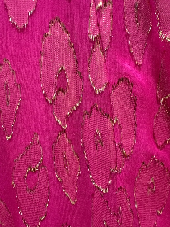 Lilly Pulitzer Darlah Silk Razberry Leopard Metallic Mini Dress - Picture 6 of 8